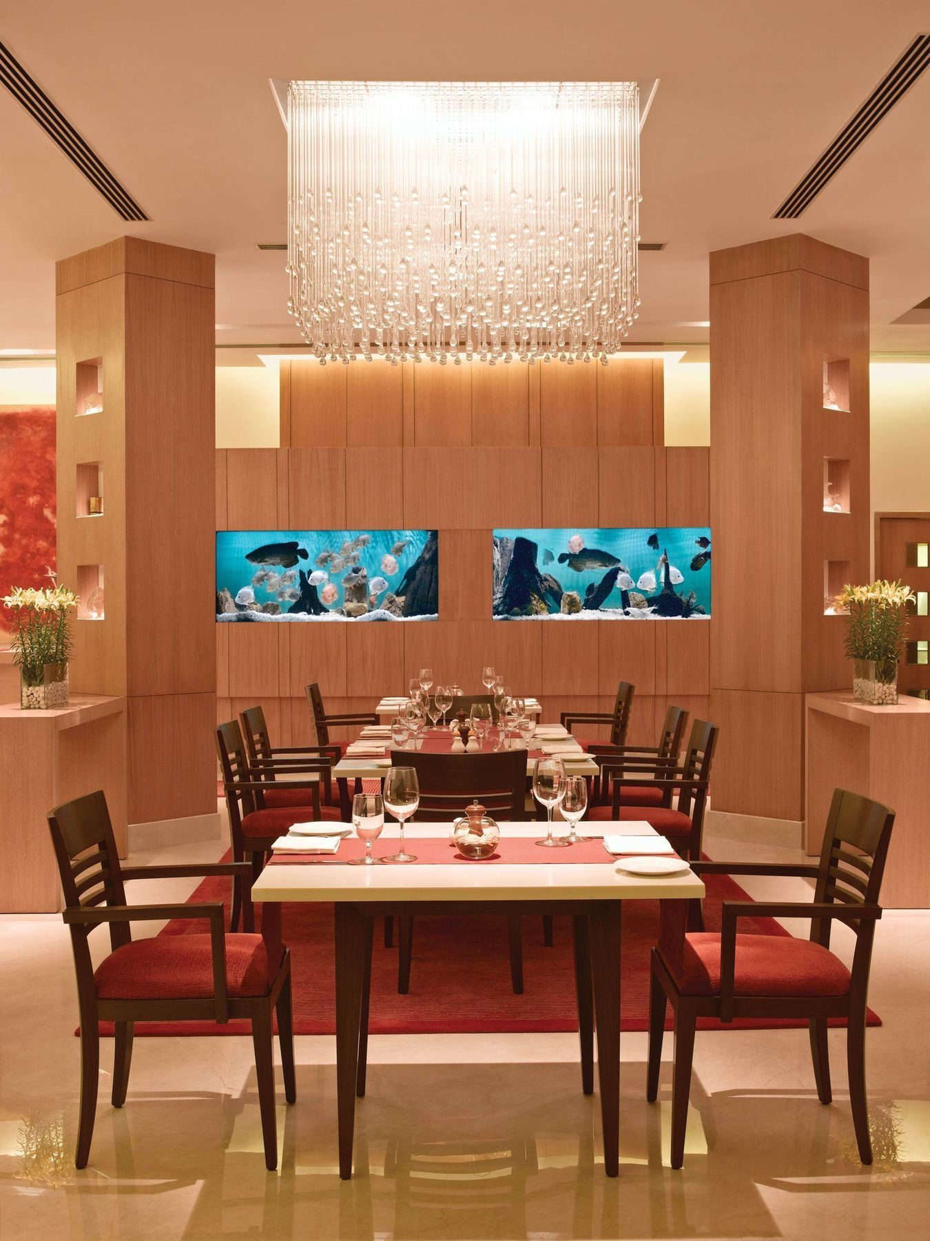 โรงแรมไทรเด้นท์ เชนไน ร้านอาหาร รูปภาพ The dining room at the hotel